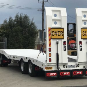 3 Axle Dog Trailer With Step Deck