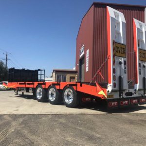 Tri Axle With Outriggers And Custom Kubota Colour Paint Finish