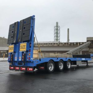 Drop Deck Trailer With Bi-fold Ramps