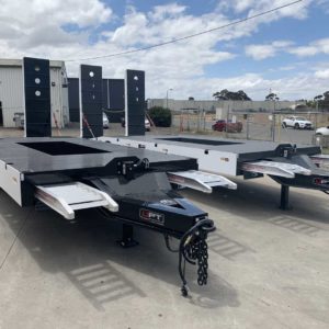 Single Axle Trailers With Pull Out Loading Ramps