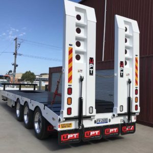 Heavy Duty Upt Trailer With Hydraulic Ramps