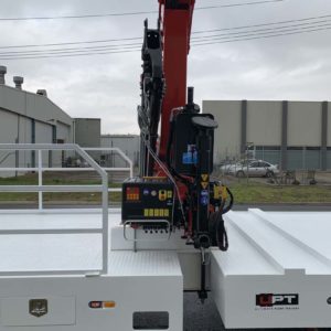 Crane Fitted To Tri Axle Trailer