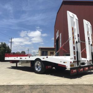 Single Axle Plant Trailer With Stainless Toolboxes