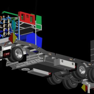 Brooksby Trailer Bottom View Cad Drawing