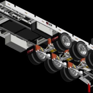 Plant Trailer Cad Drawing - Bottom View