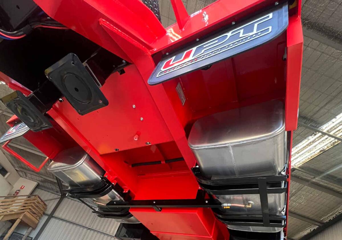 Assembly and fit out of duty trailer by Ultimate Plant Trailers in Geelong