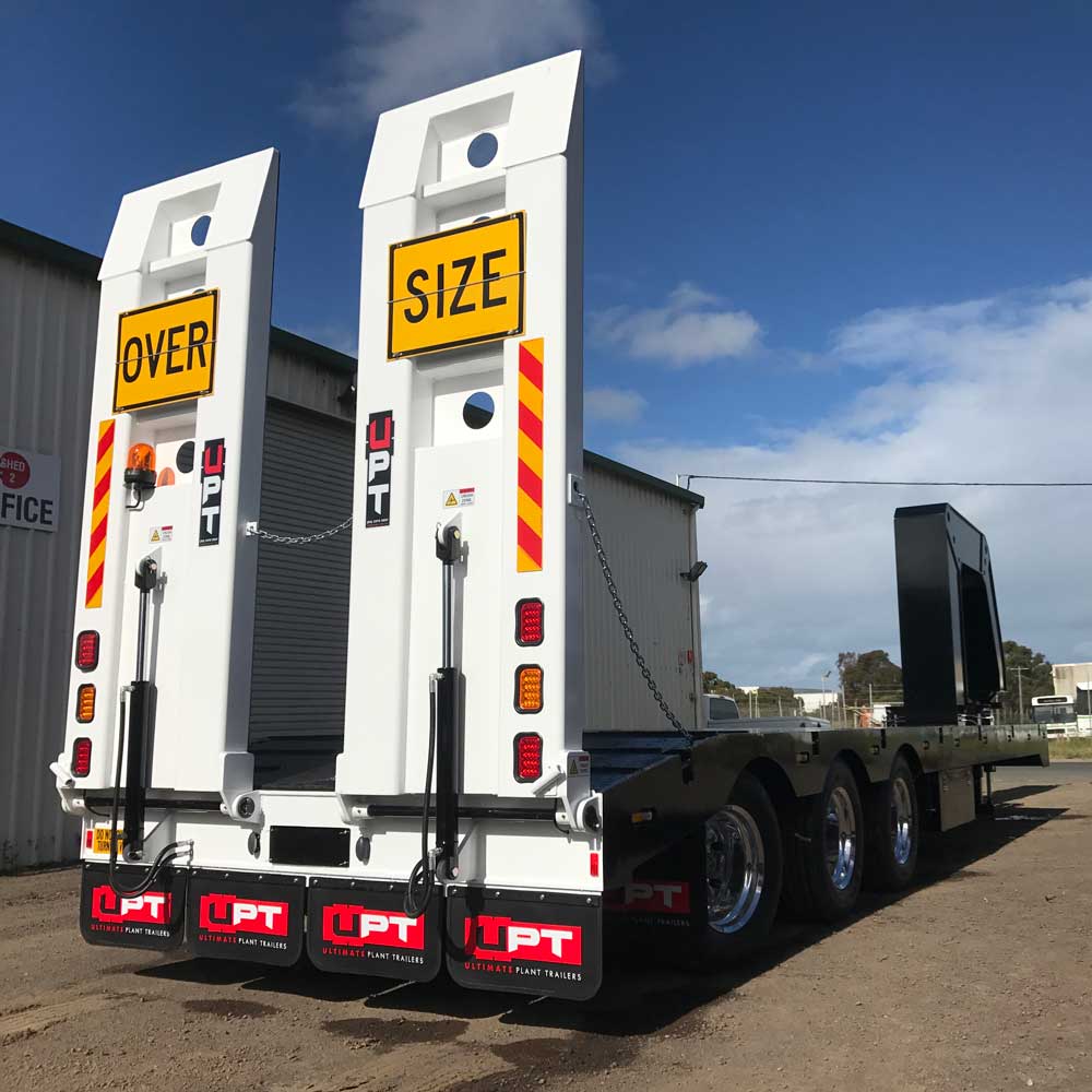 Drop deck heavy duty trailer by Ultimate Plant Trailers in Geelong