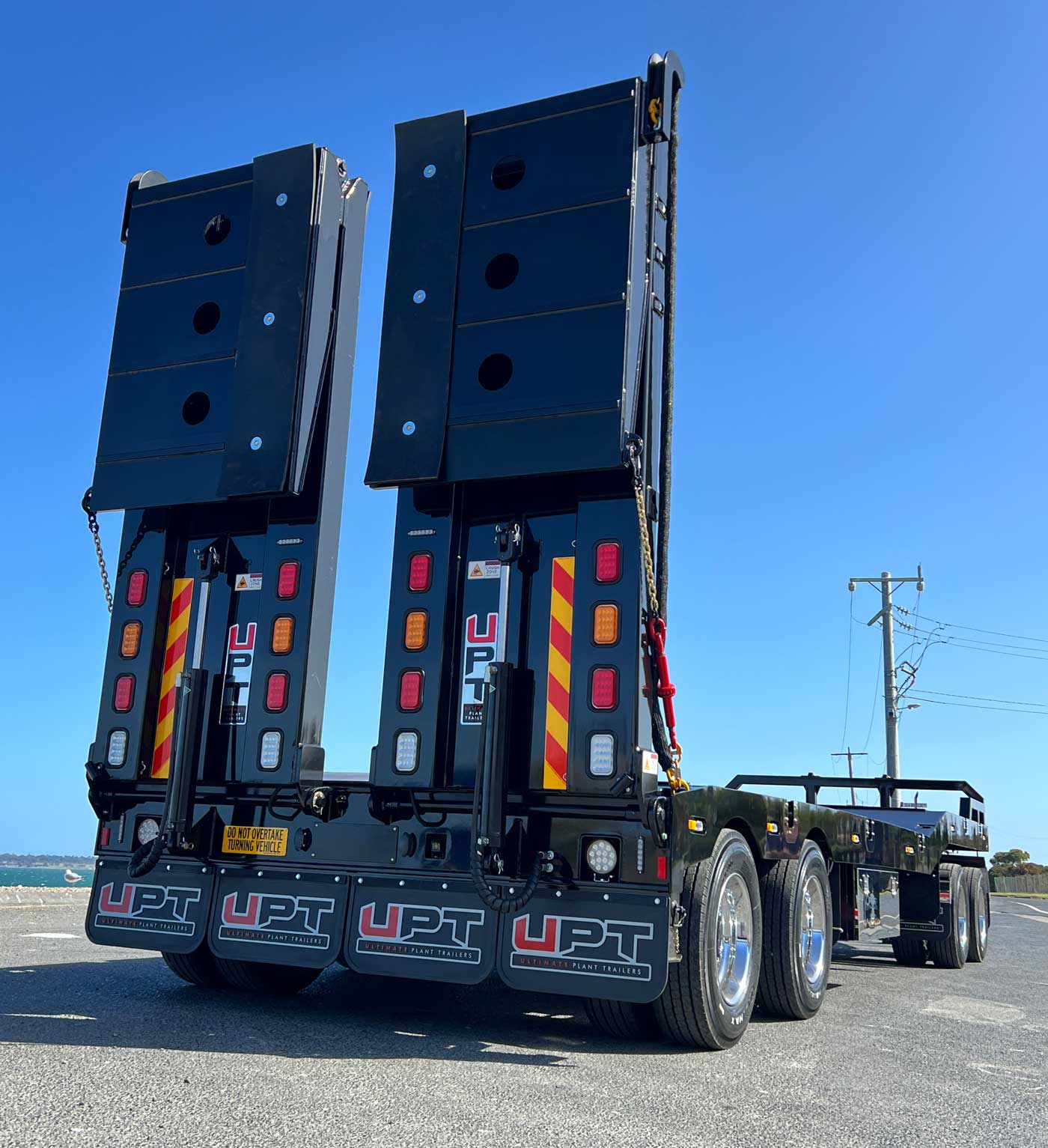 Four axle dog trailer by Ultimate Plant Trailers in Geelong