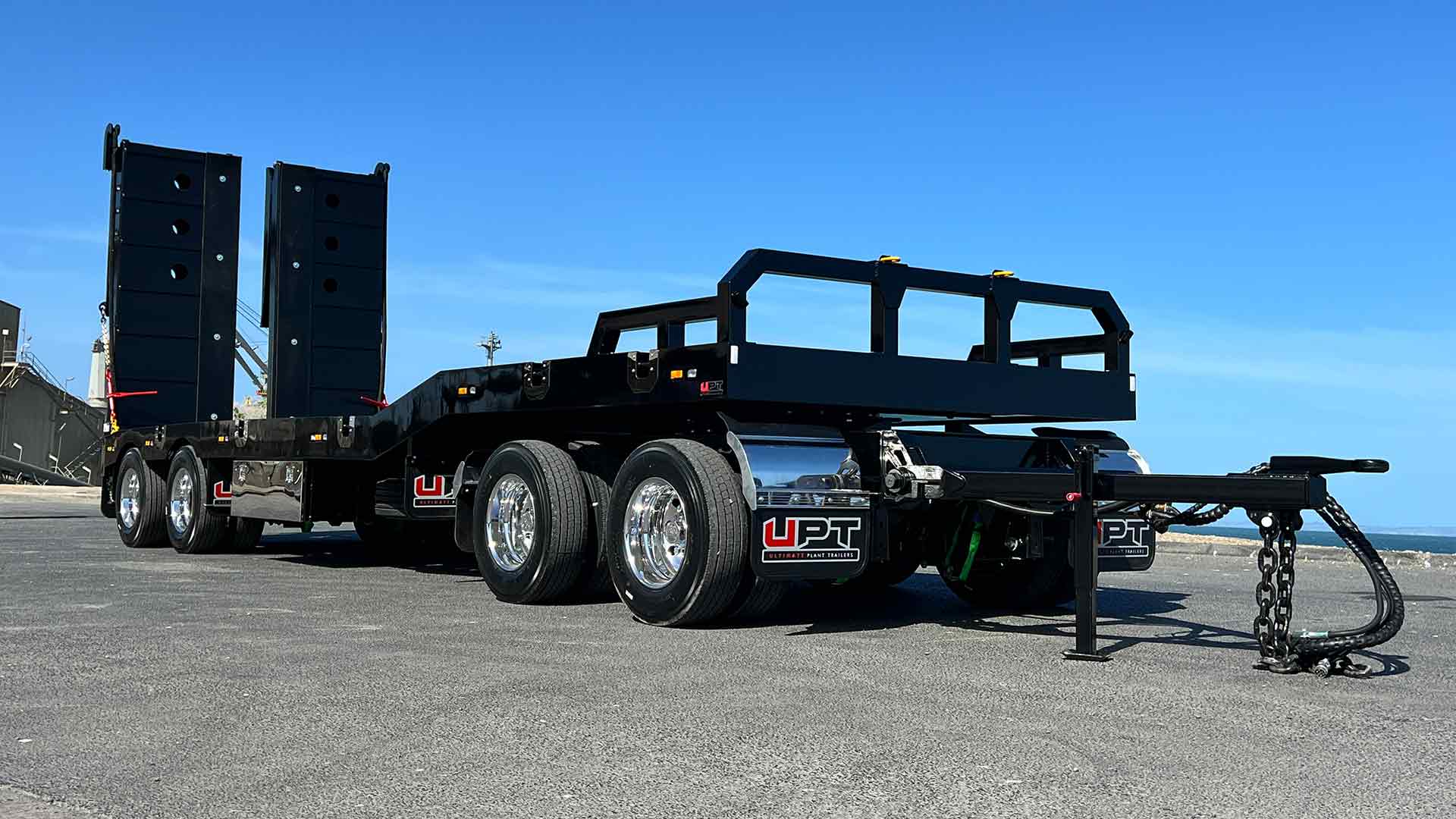 Four axle dog trailer by Ultimate Plant Trailers in Geelong