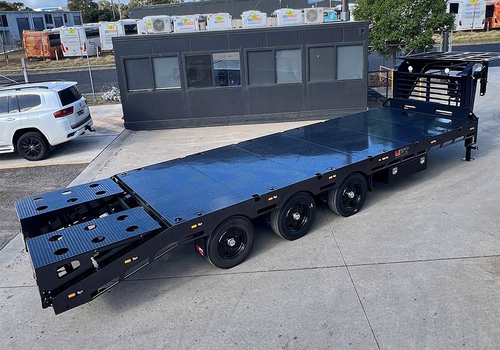 Gooseneck heavy duty trailer by Ultimate Plant Trailers in Geelong