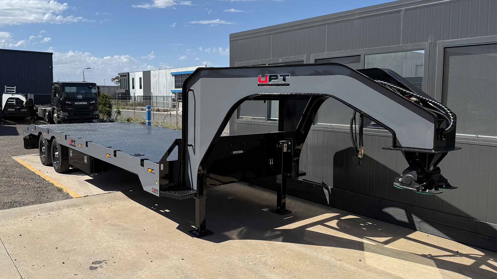Gooseneck trailer by Ultimate Plant Trailers in Geelong