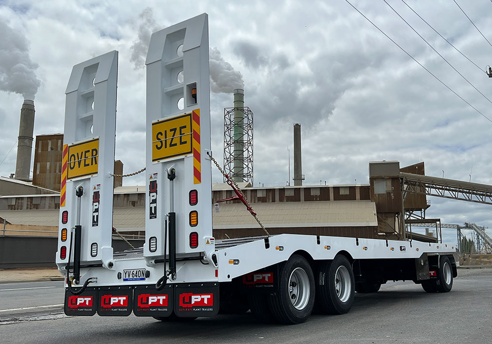 Three axle dog trailer by Ultimate Plant Trailers in Geelong