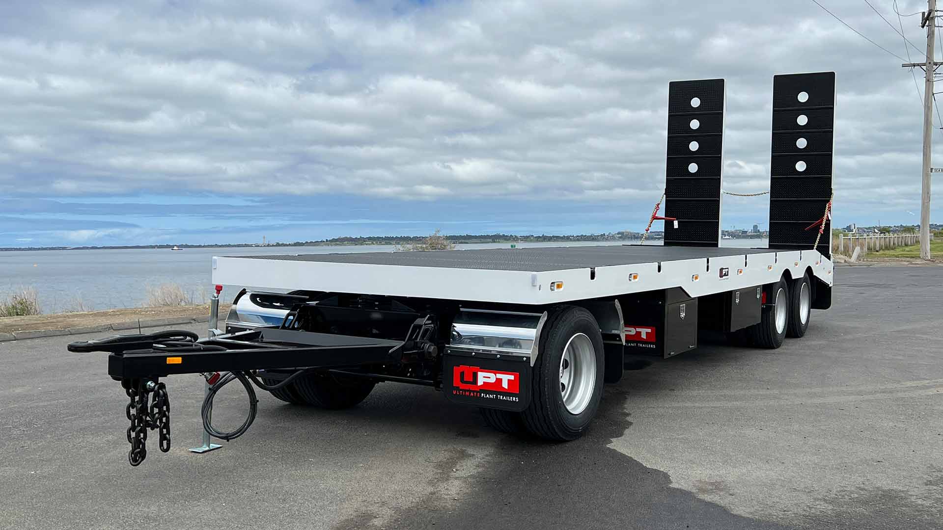 Three axle dog trailer by Ultimate Plant Trailers in Geelong