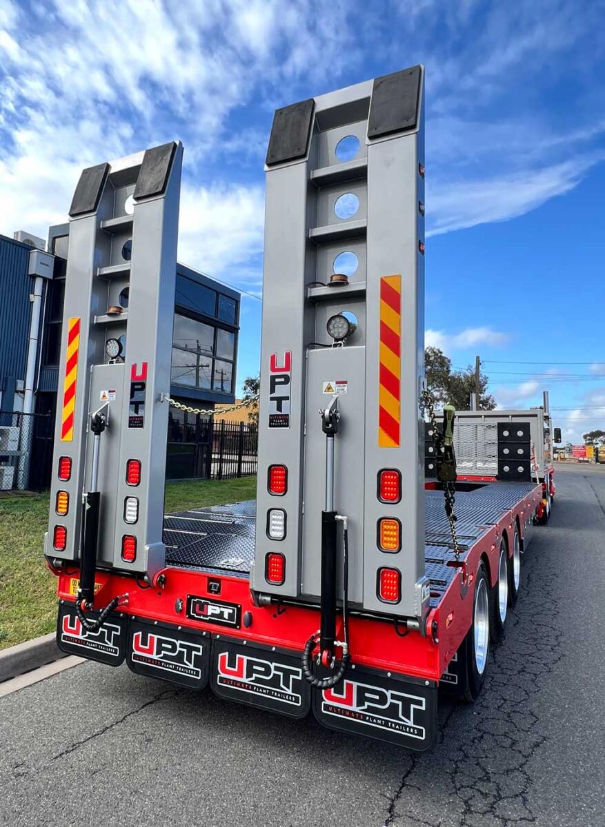 Tri axle heavy duty trailer by Ultimate Plant Trailers in Geelong