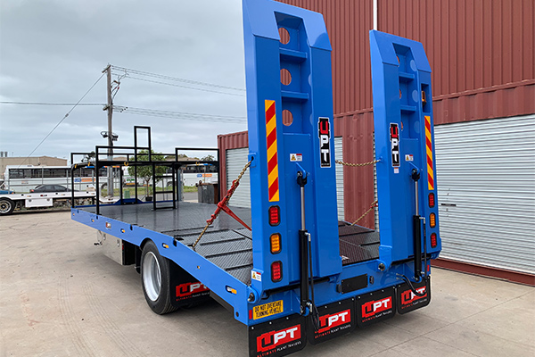 Custom single axle trailer by Ultimate Plant Trailers in Geelong
