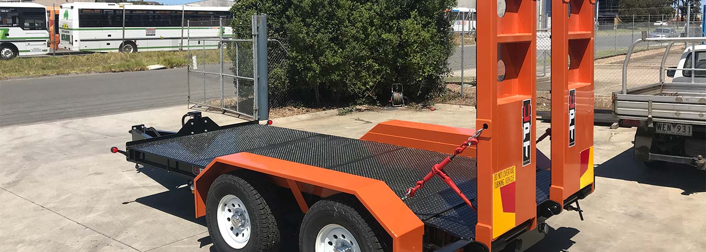 Custom tandem axle trailer 6T ATM by Ultimate Plant Trailers, Geelong