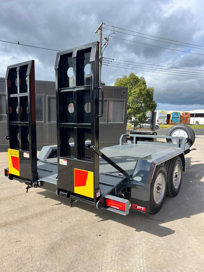 Custom tandem axle trailer by Ultimate Plant Trailers in Geelong