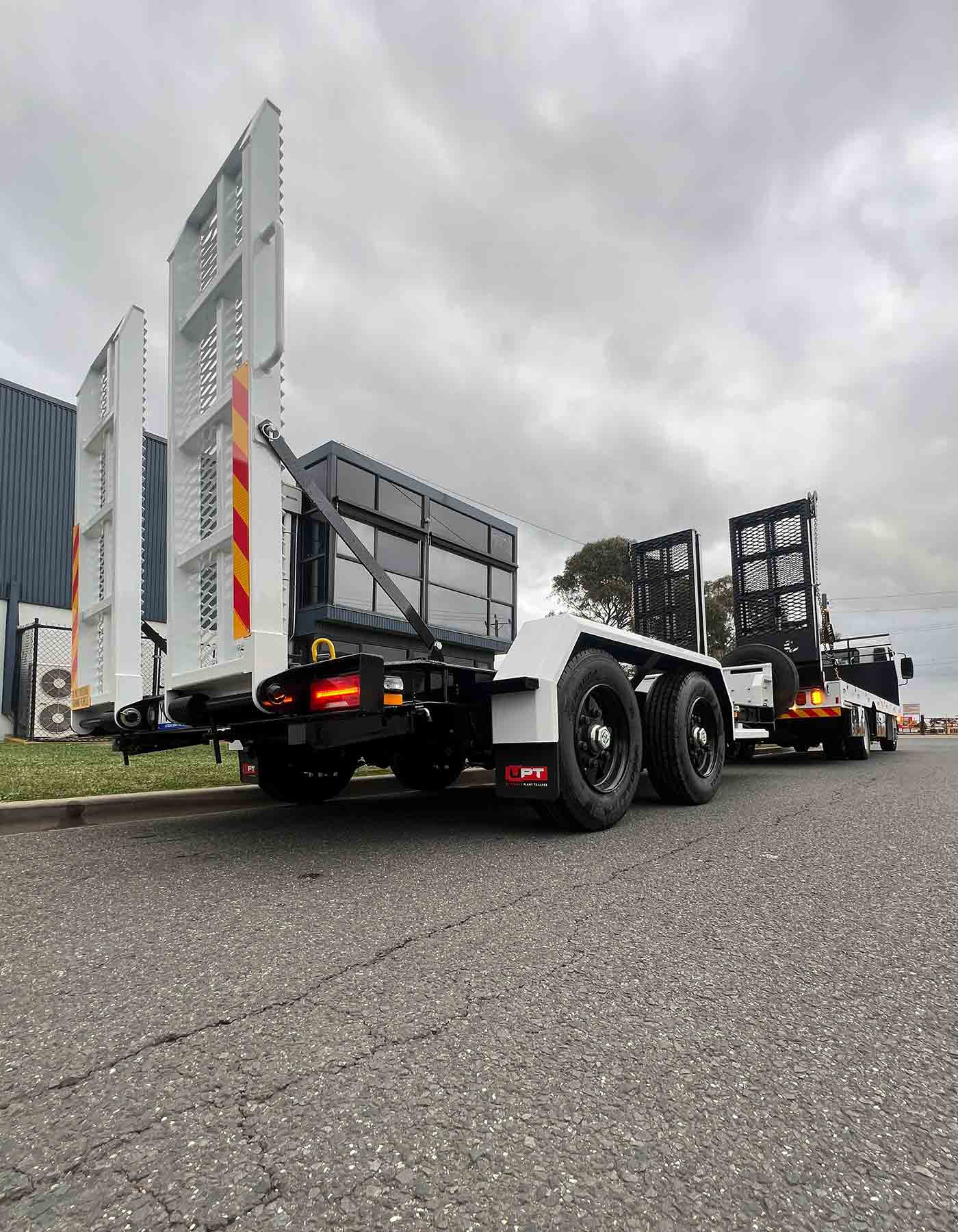 Custom tandem axle trailer 9T ATM by Ultimate Plant Trailers, Geelong