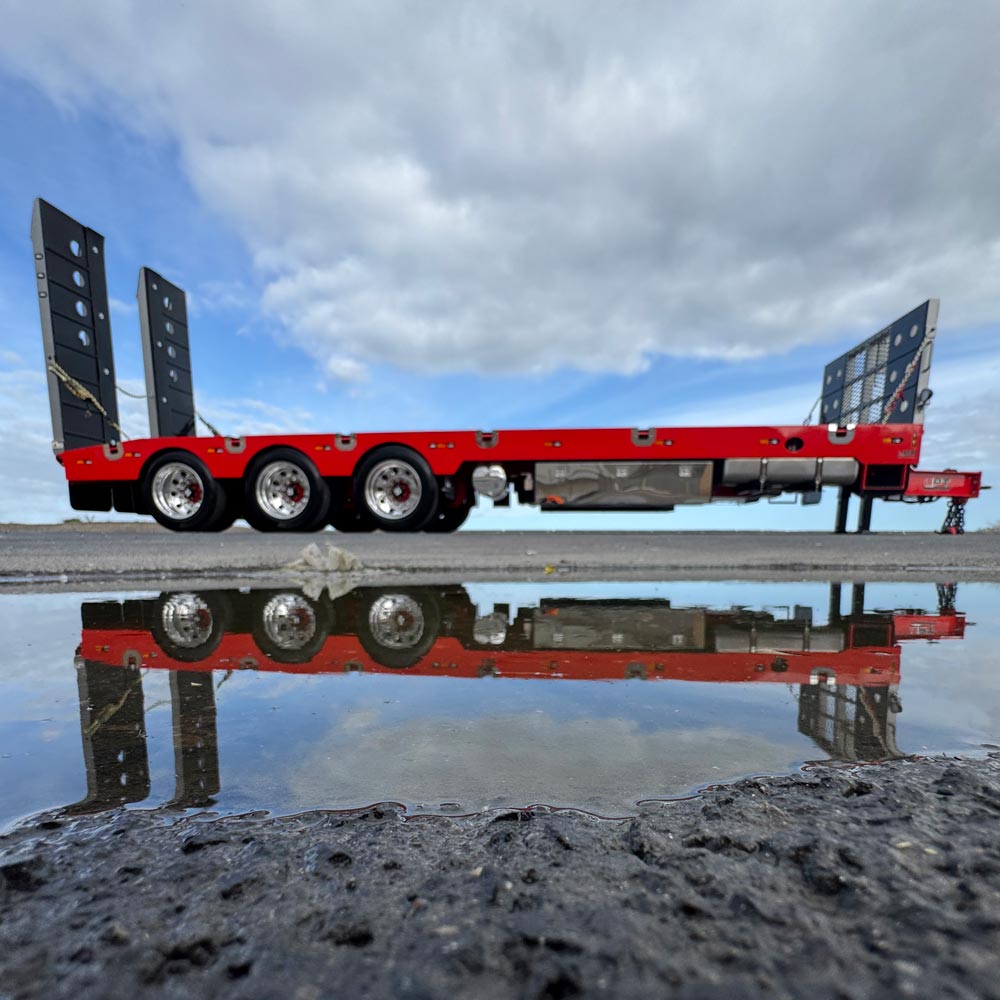 Custom heavy duty tri axle trailer by Ultimate Plant Trailers in Geelong