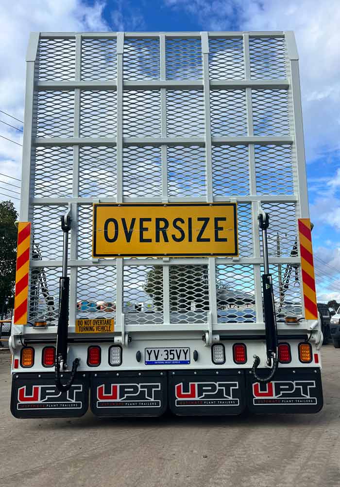 Custom single axle trailer by Ultimate Plant Trailers in Geelong
