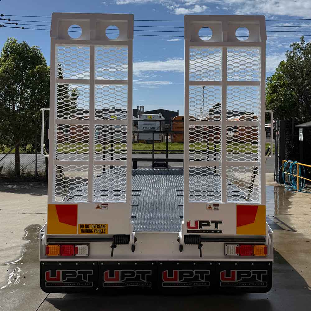 Custom tandem axle trailer 9T ATM - flat deck by Ultimate Plant Trailers, Geelong
