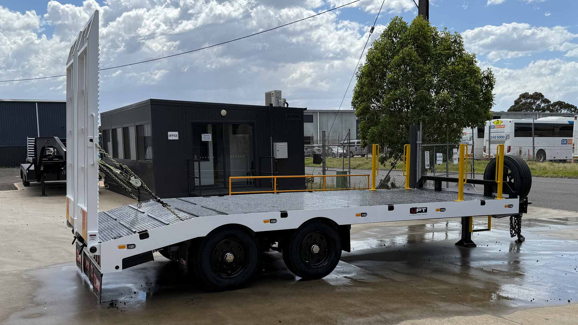 Custom tandem axle trailer 9T ATM - flat deck by Ultimate Plant Trailers, Geelong