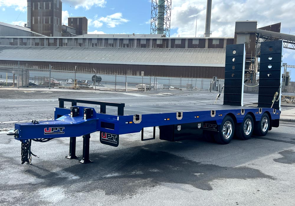 Heavy duty tri axle trailer by Ultimate Plant Trailers in Geelong